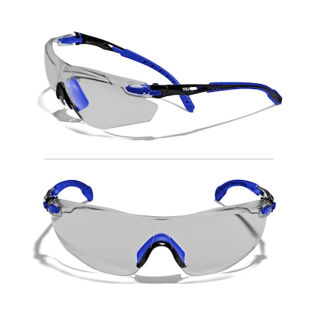 Defender Safety VS3, Safety Glasses, Tinted Lens, Blue Frame, 1 PR OF-VS3-83